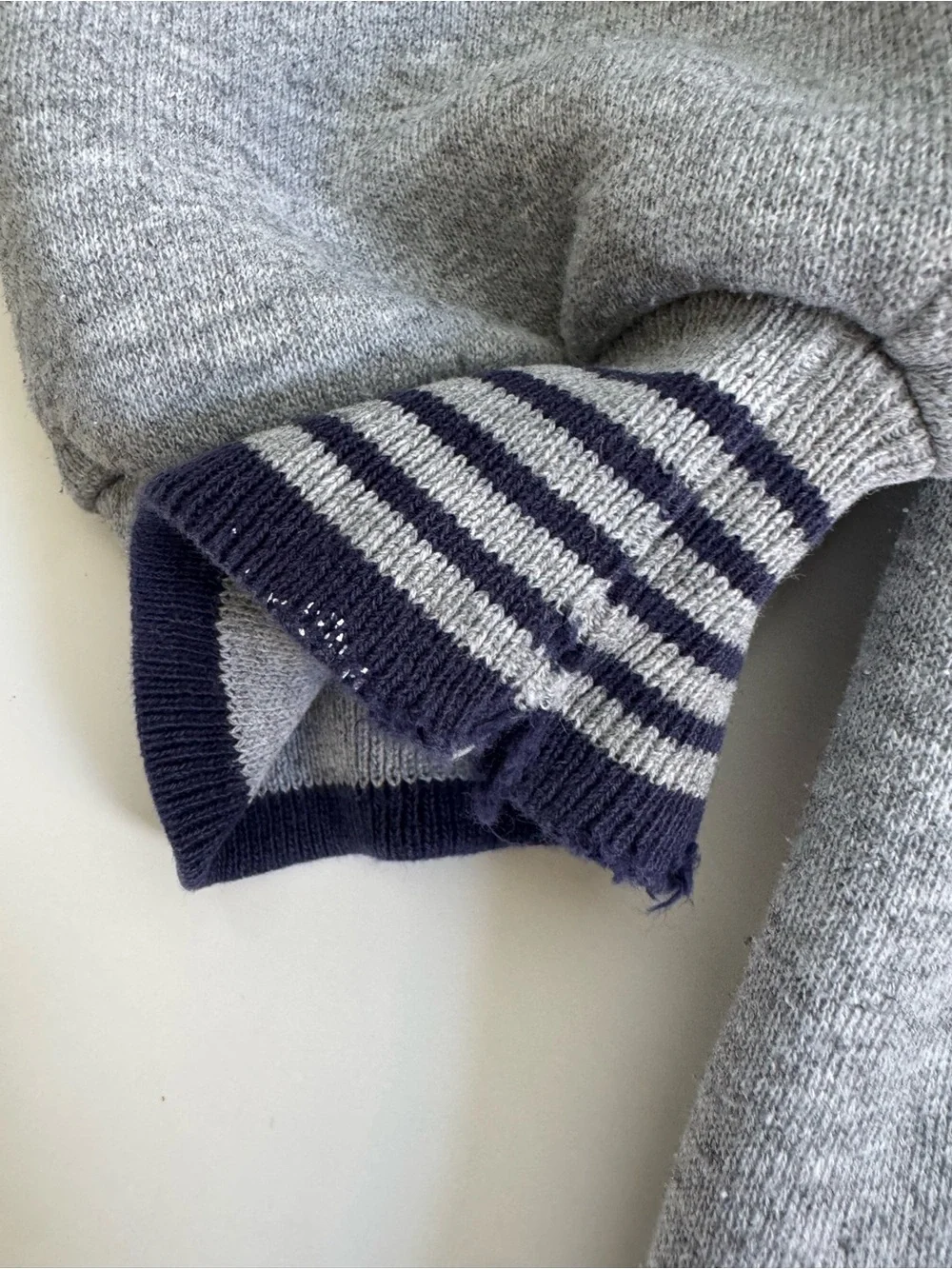 Vintage 90s Nationwide Insurance Sweatshirt XL USA Made Gray Striped Crewneck